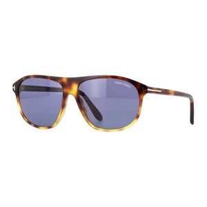 TOM FORD SUNGLASSES FT1027 56V Shiny Havana / Blue